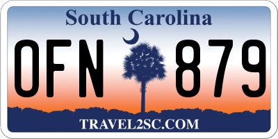 SC license plate OFN879