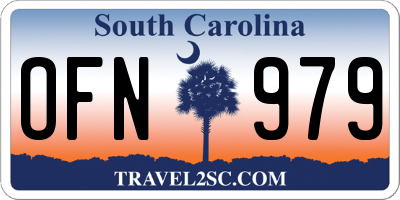 SC license plate OFN979