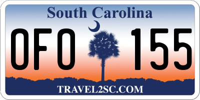 SC license plate OFO155