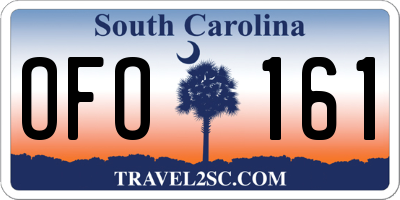 SC license plate OFO161