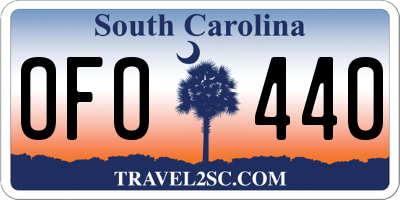 SC license plate OFO440