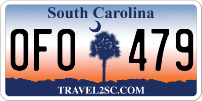 SC license plate OFO479