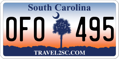 SC license plate OFO495