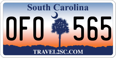 SC license plate OFO565