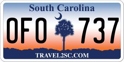 SC license plate OFO737
