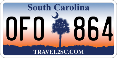 SC license plate OFO864