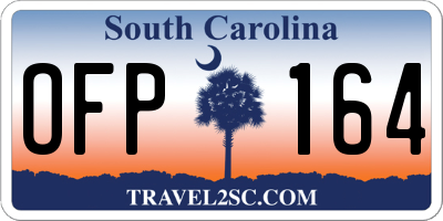 SC license plate OFP164