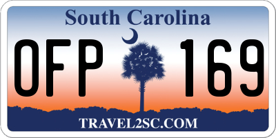 SC license plate OFP169