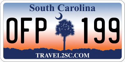SC license plate OFP199