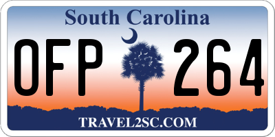SC license plate OFP264