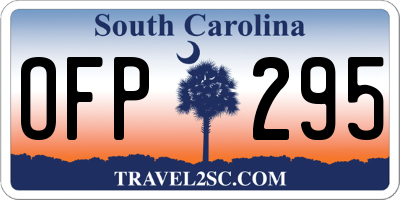 SC license plate OFP295