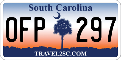 SC license plate OFP297