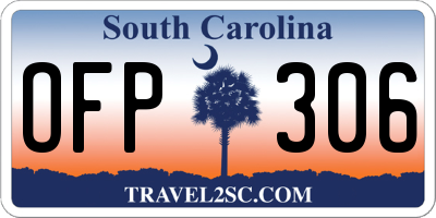 SC license plate OFP306