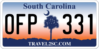SC license plate OFP331