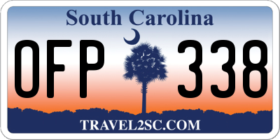 SC license plate OFP338