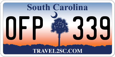 SC license plate OFP339
