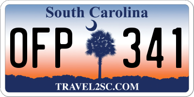 SC license plate OFP341