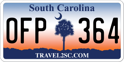 SC license plate OFP364
