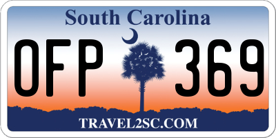 SC license plate OFP369