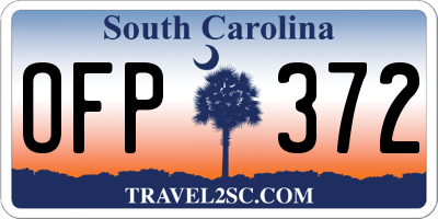SC license plate OFP372