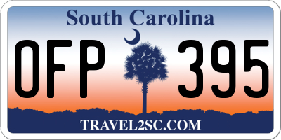 SC license plate OFP395