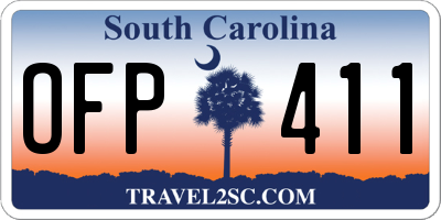 SC license plate OFP411