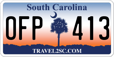 SC license plate OFP413