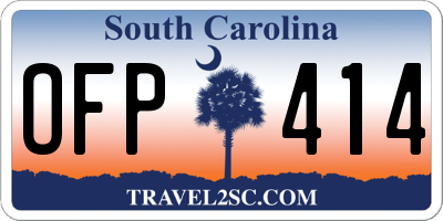 SC license plate OFP414