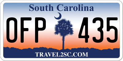 SC license plate OFP435