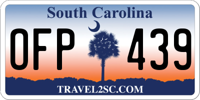 SC license plate OFP439