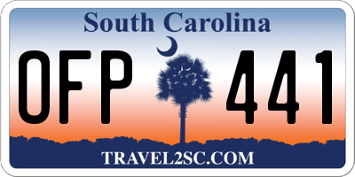 SC license plate OFP441