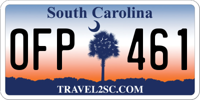 SC license plate OFP461