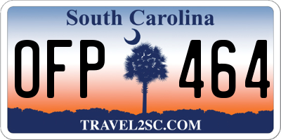 SC license plate OFP464