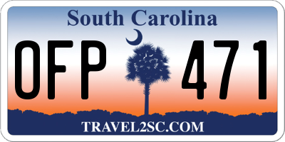 SC license plate OFP471