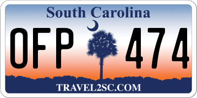 SC license plate OFP474