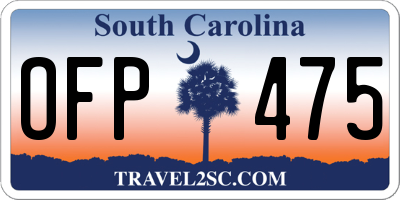 SC license plate OFP475
