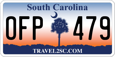 SC license plate OFP479