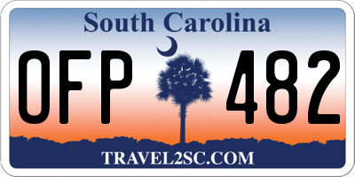SC license plate OFP482