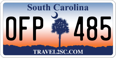 SC license plate OFP485