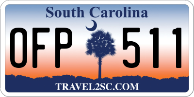 SC license plate OFP511