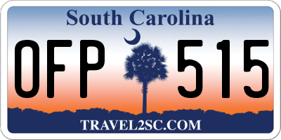 SC license plate OFP515