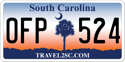 SC license plate OFP524