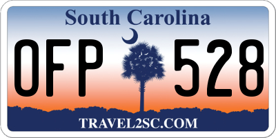 SC license plate OFP528