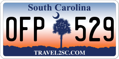 SC license plate OFP529