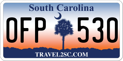 SC license plate OFP530