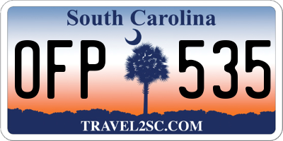 SC license plate OFP535