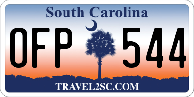 SC license plate OFP544