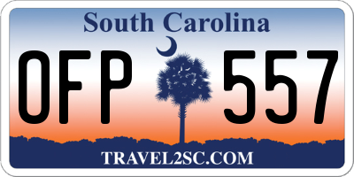 SC license plate OFP557
