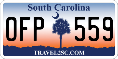 SC license plate OFP559