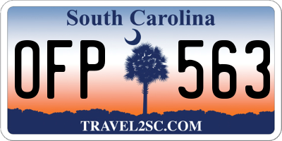 SC license plate OFP563